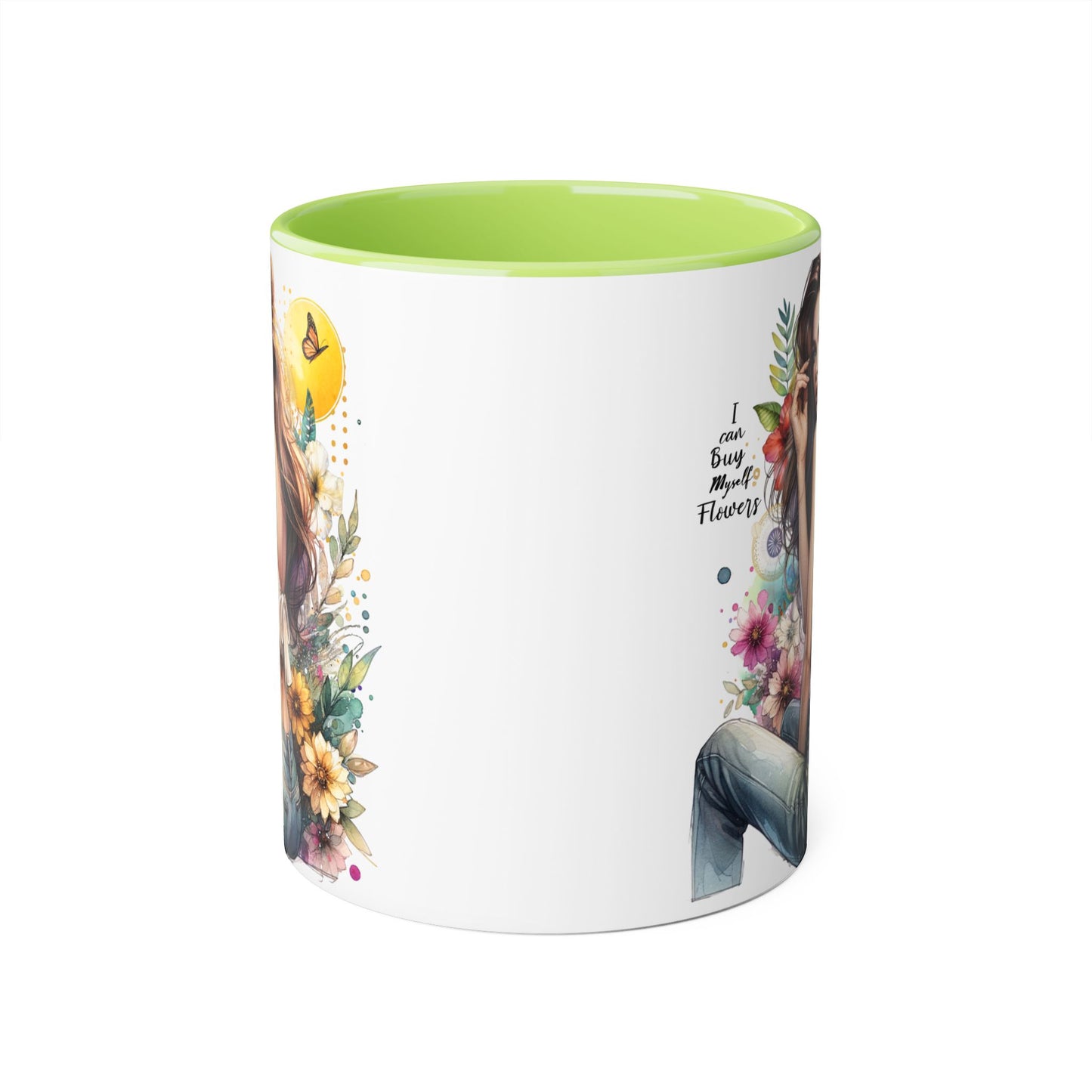 I Can Buy Myself Flowers Floral Beauty Accent Mug - Perfect Gift for Coffee Lovers, Tea Enthusiasts, Floral Decor, Mother's Day, Birthday Present