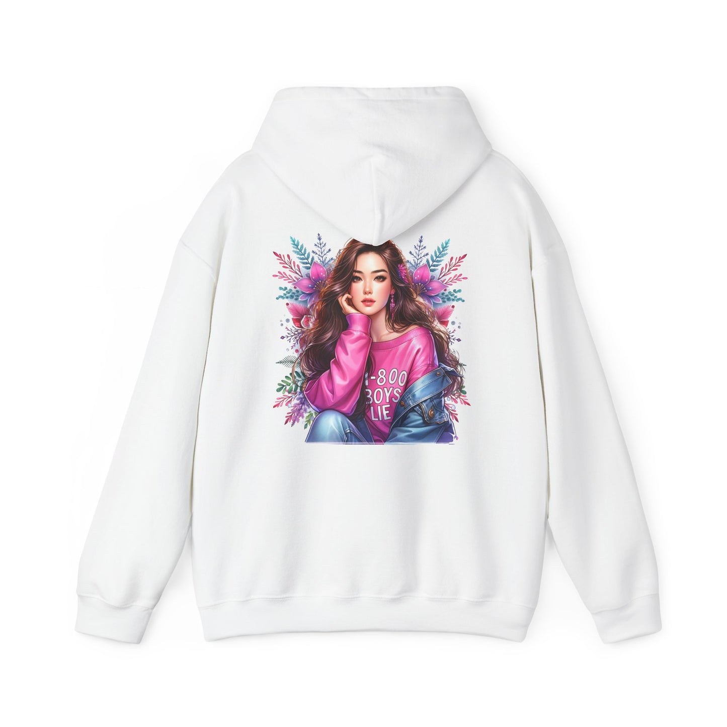 1-800-Boys-Lie Stylish Graphic Hoodie for Trendsetters, Cozy Hooded Sweatshirt, Fashionable Streetwear, Perfect Gift for Her, Everyday Comfort