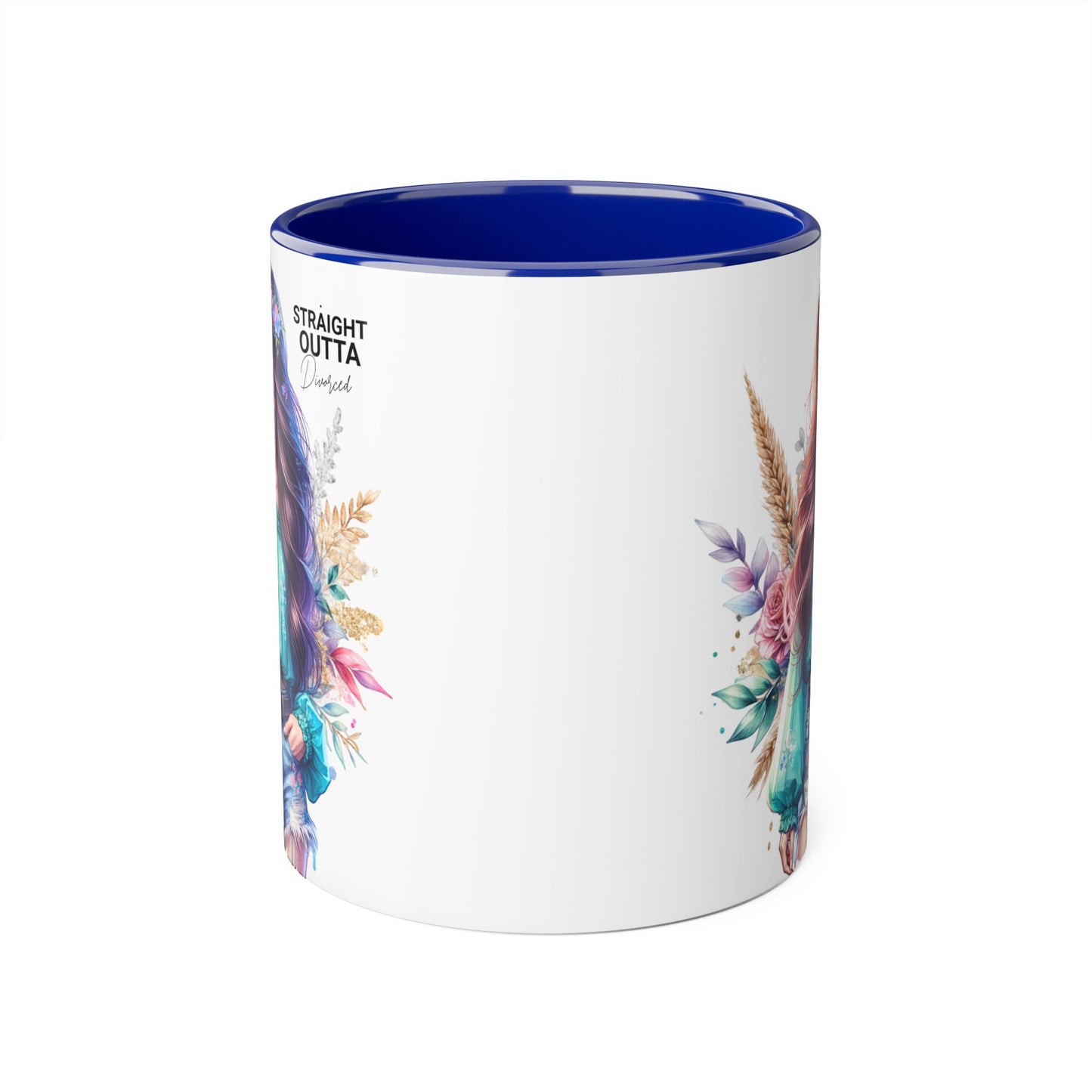Straight Outta Divorced Humoristic Vibrant Floral Accent Mug, Straight Outta Design, Gift for Coffee Lovers, Boho Home Decor, Ideal for Birthdays, Celebrations, Enjoy [...]
