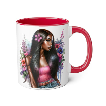 Yuck Fou Floral Portrait Accent Mug, 11oz - Perfect Gift for Coffee Lovers, Artistic Home Decor, Flower Lover's Mug, Unique Tea Cup, Birthday [...]