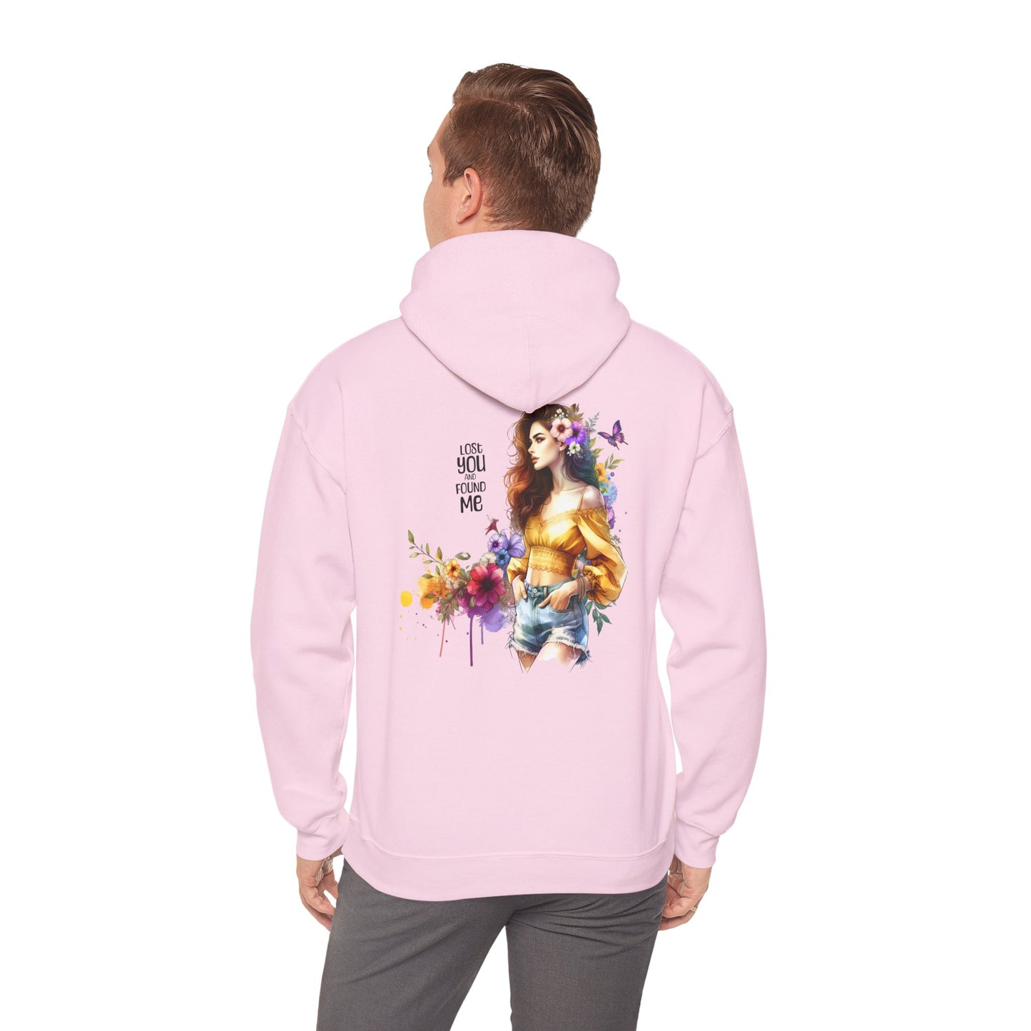 Breakup Hoodie - Unisex Hooded Sweatshirt Lost You and Found Me Design