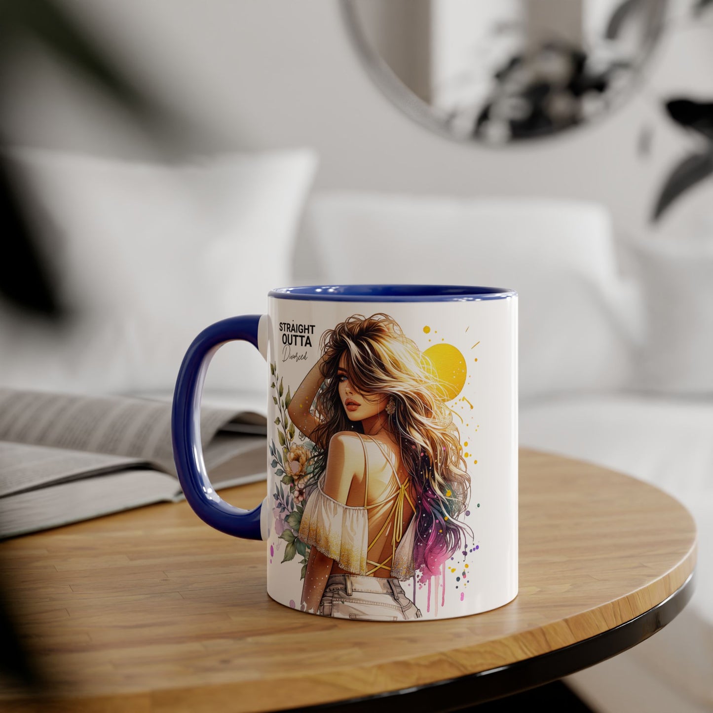 Artistic Accent Mug – Celebrate Your Creativity, Straight Outta Divorced Humoristic , Floral Design Coffee Cup, Perfect for Gifts & Home Decor, [...]