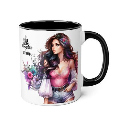 Funny Accent Mug - My Taste in Men is Probably a Disability Humor 11oz Cup