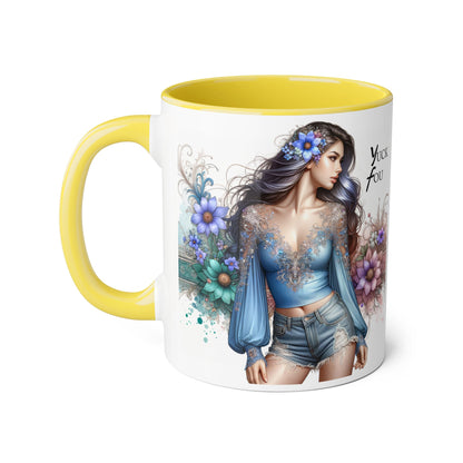 Artistic Accent Mug with ‘Yuck Fou’ Design for Trendy Sipping, Perfect Gift for Friends & Art Lovers, Ideal for Birthdays & Celebrations