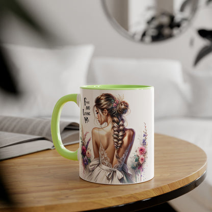 Bohemian Accent Mug with Floral Design | Free and Loving Me | Perfect Gift for Her, Wedding, or Everyday Use