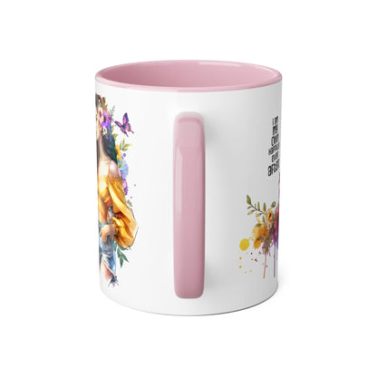 I Am My Own Happily Ever After Empowering Floral Mug, Perfect Gift for Self-Love, Coffee Lovers, or Celebrations like Birthdays and Weddings