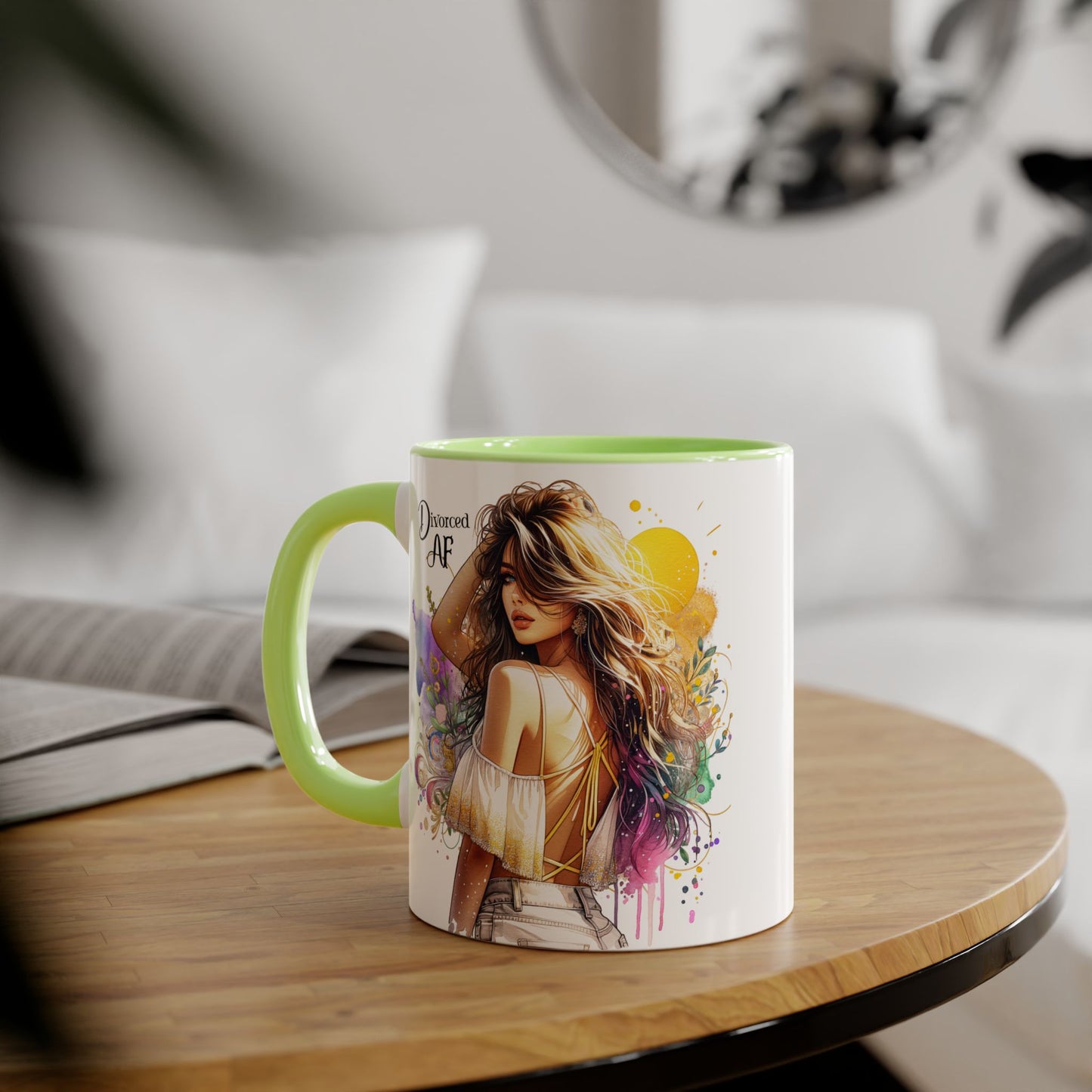 Dreamer Accent Mug, Inspirational Coffee Cup, Gift for Her, Fun Home Decor, Celebrate Your Dreams