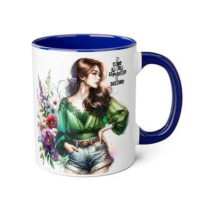Funny Accent Mug - My Taste in Men is Probably a Disability Humor 11oz Cup