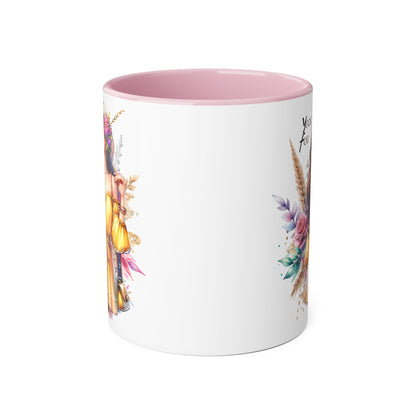 Yuck Fou Chic Floral Accent Mug, Black-Handled Coffee Cup, Gift for Her, Boho Kitchen Decor, Unique Birthday Present, Fun Art Mug, [...]