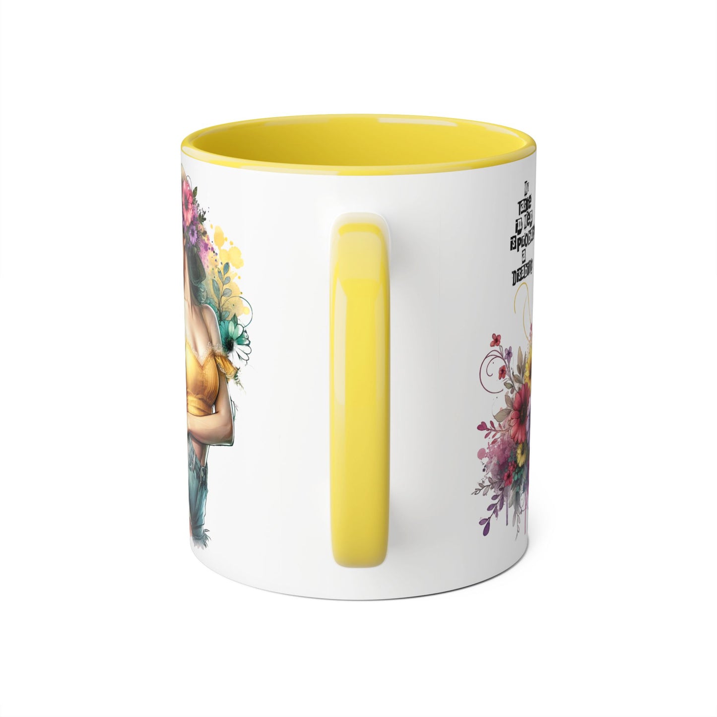 Funny Accent Mug - My Taste in Men is Probably a Disability Humor 11oz Cup