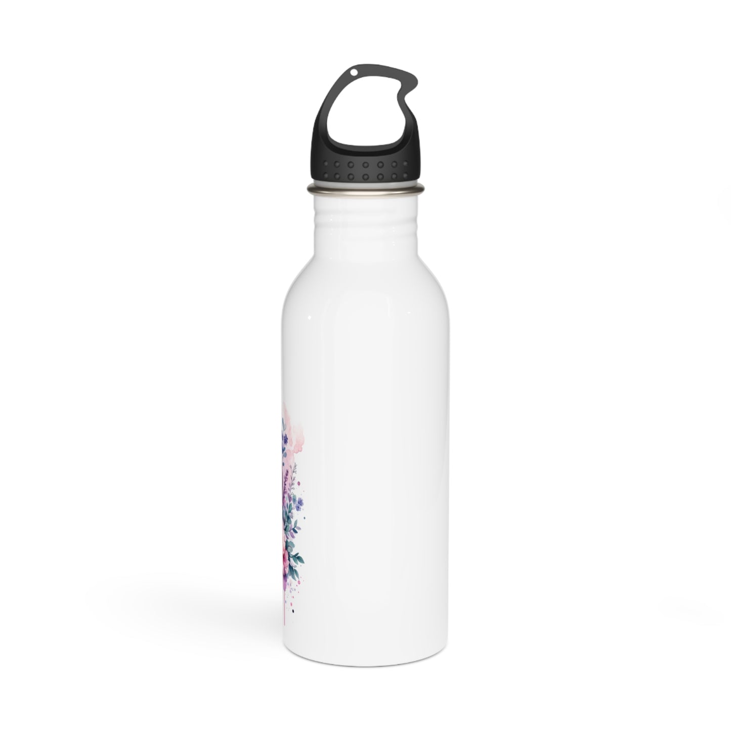I Am My Own Happily Ever After Floral Stainless Steel Water Bottle - Inspirational Design