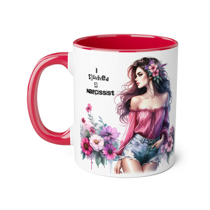 Survivor Mug: Empowering Gift for Self-Care, Unique Coffee Cup, Narcissist Recovery, Inspirational Drinkware, Motivational Home Decor