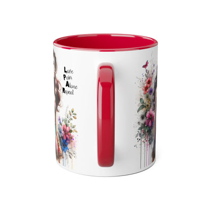 Chic Floral Accent Mug | Inspirational Coffee Cup, Perfect Gift for Friends, Tea Lovers, Birthday, Encouragement, Appreciation