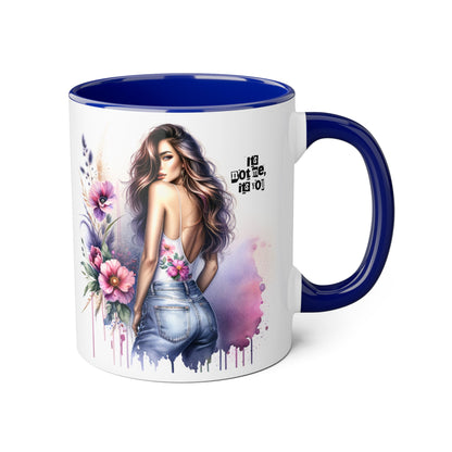 It's Not Me, It's You Humoristic Floral Art Accent Mug