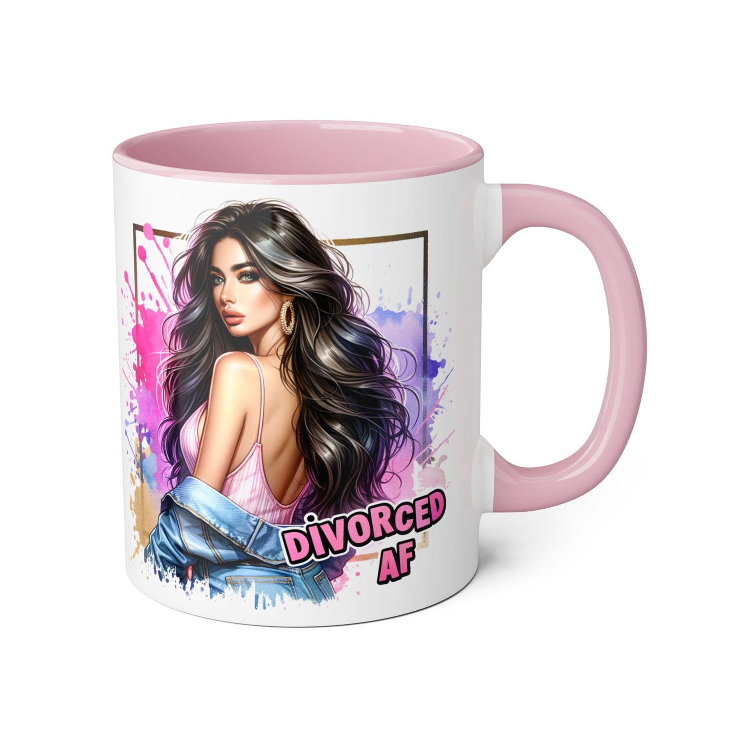 Mug - Divorced AF 11oz Accent Mug
