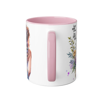 I Don't Make Mistakes, I Date Them Empowering Accent Mug, Inspirational Gift, Coffee Lover, Floral Design, Fun Quote, Ceramic Mug, Home & Kitchen Decor