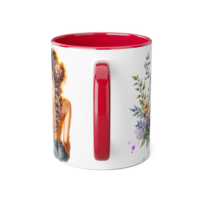 I Hold Grudges, I'll Heal in Hell  Humoristic Floral Inspirational Mug, Gift for Her, Coffee Cup, Boho Home Decor, Self-Care Reminder, Unique Tea Mug, Birthday Gift Idea