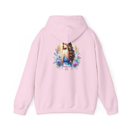 I'm Too Cute For My Ex Elegant Floral Art Hoodie - Perfect Comfort for Art Lovers, Cozy Streetwear, Symbol of Self-Expression, Gift for Friends, Stylish Layering
