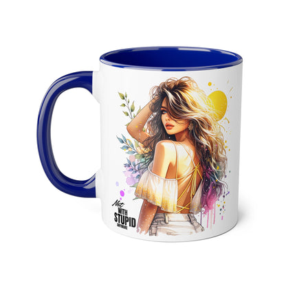 Mug - Not With Stupid Anymore Humoristic 11oz Accent Mug
