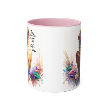 I Was Married Before But I'm Better Now Humoristic Vibrant Artistic Accent Mug, Inspirational Coffee Cup, Unique Gift for Her, Home Decor, Cozy Mug for Moments