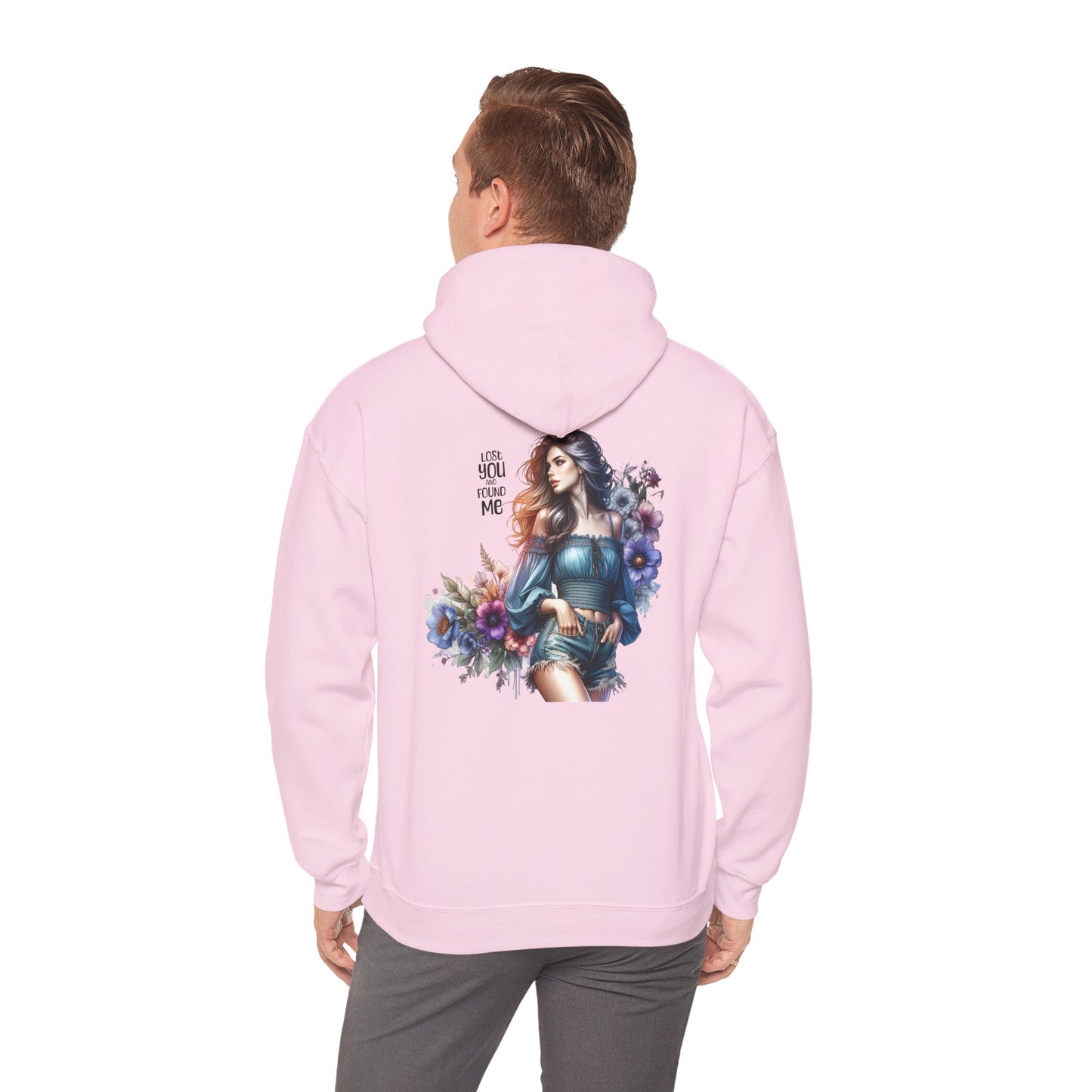 Breakup Hoodie - Unisex Hooded Sweatshirt Lost You and Found Me Design