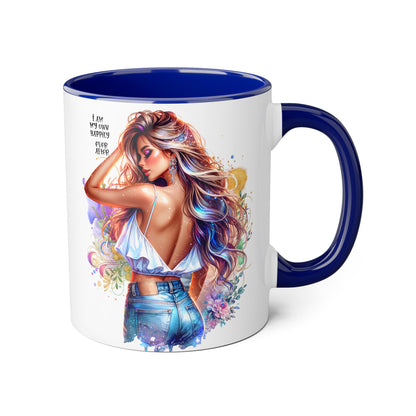 Colorful Inspirational Accent Mug - "I Am My Own Happily Ever After "