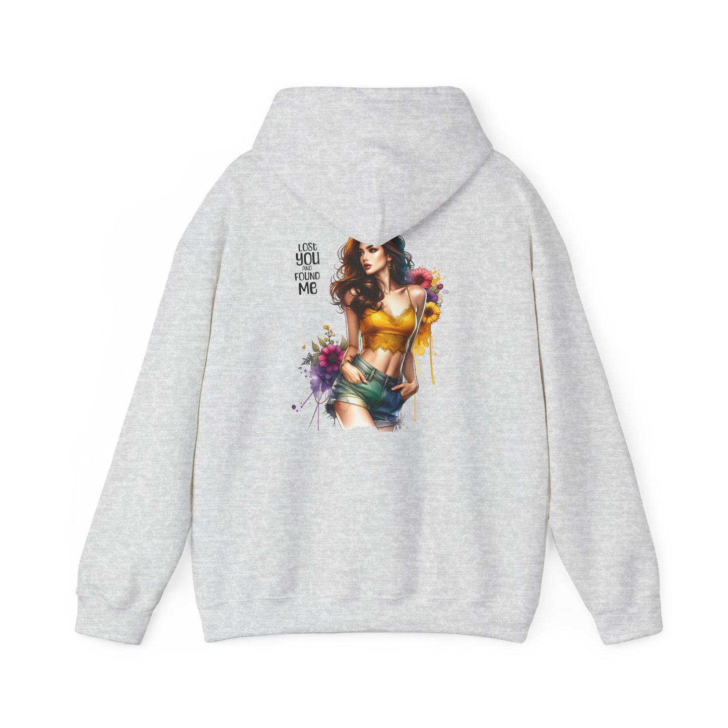 Breakup Hoodie - Unisex Hooded Sweatshirt Lost You and Found Me Design