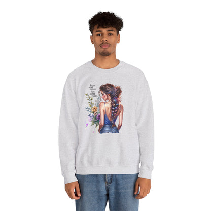 I Don`t  Make Mistakes, I Just Date Them Floral Illustration Crewneck Sweatshirt, Cozy Gift for Her, Casual Fashion, Spring Wardrobe Essential, Art Lover Apparel