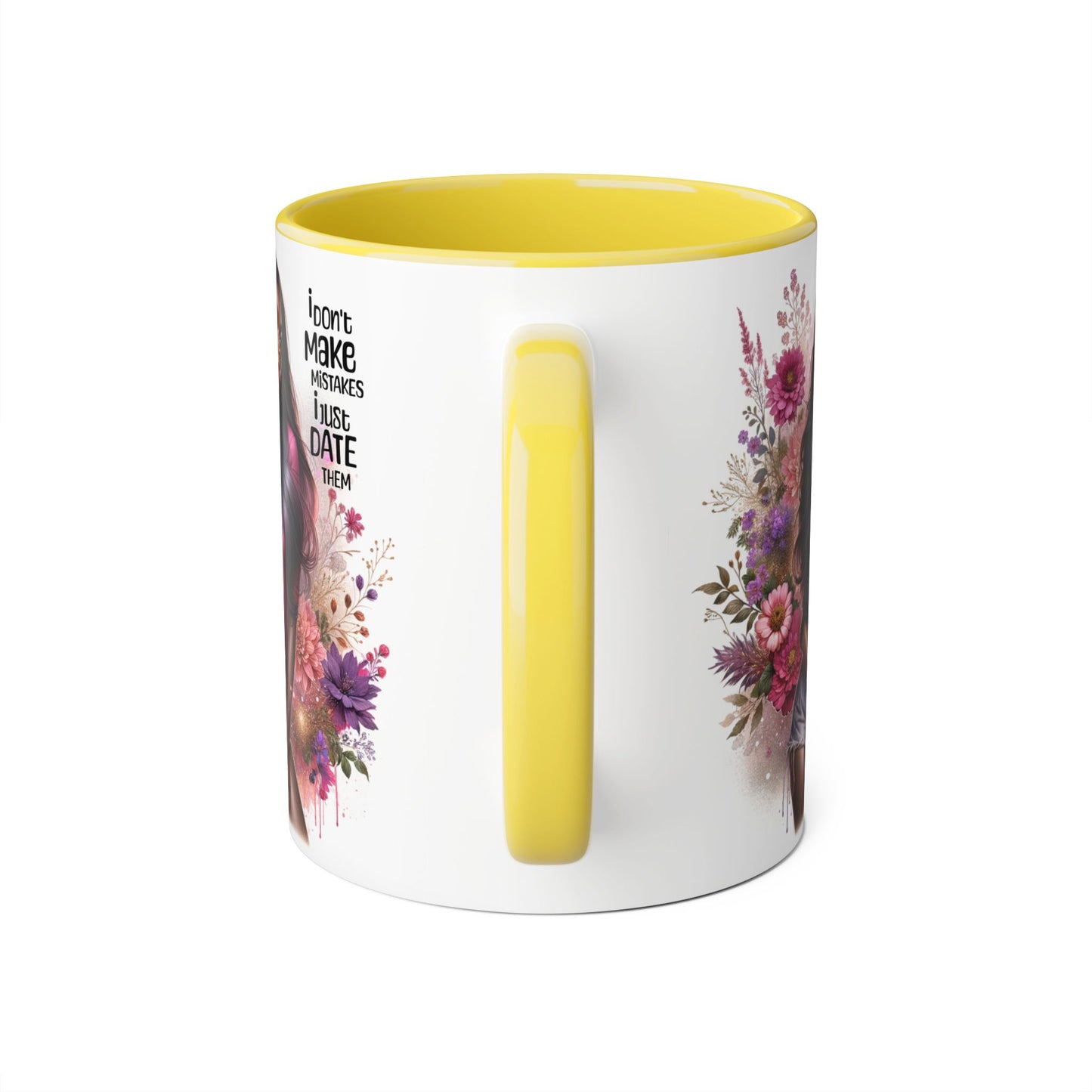 I Don't Make Mistakes, I Date Them Accent Mug