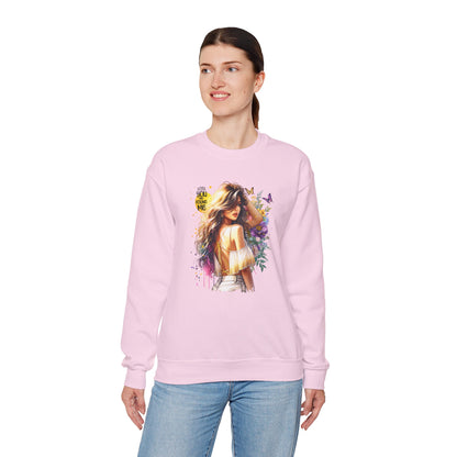 Lost You And Found Me Bohemian-Themed Crewneck Sweatshirt with Floral Design, Cozy Casual Wear, Gift for Her, Everyday Comfort, Family Gatherings, Spring Fashion