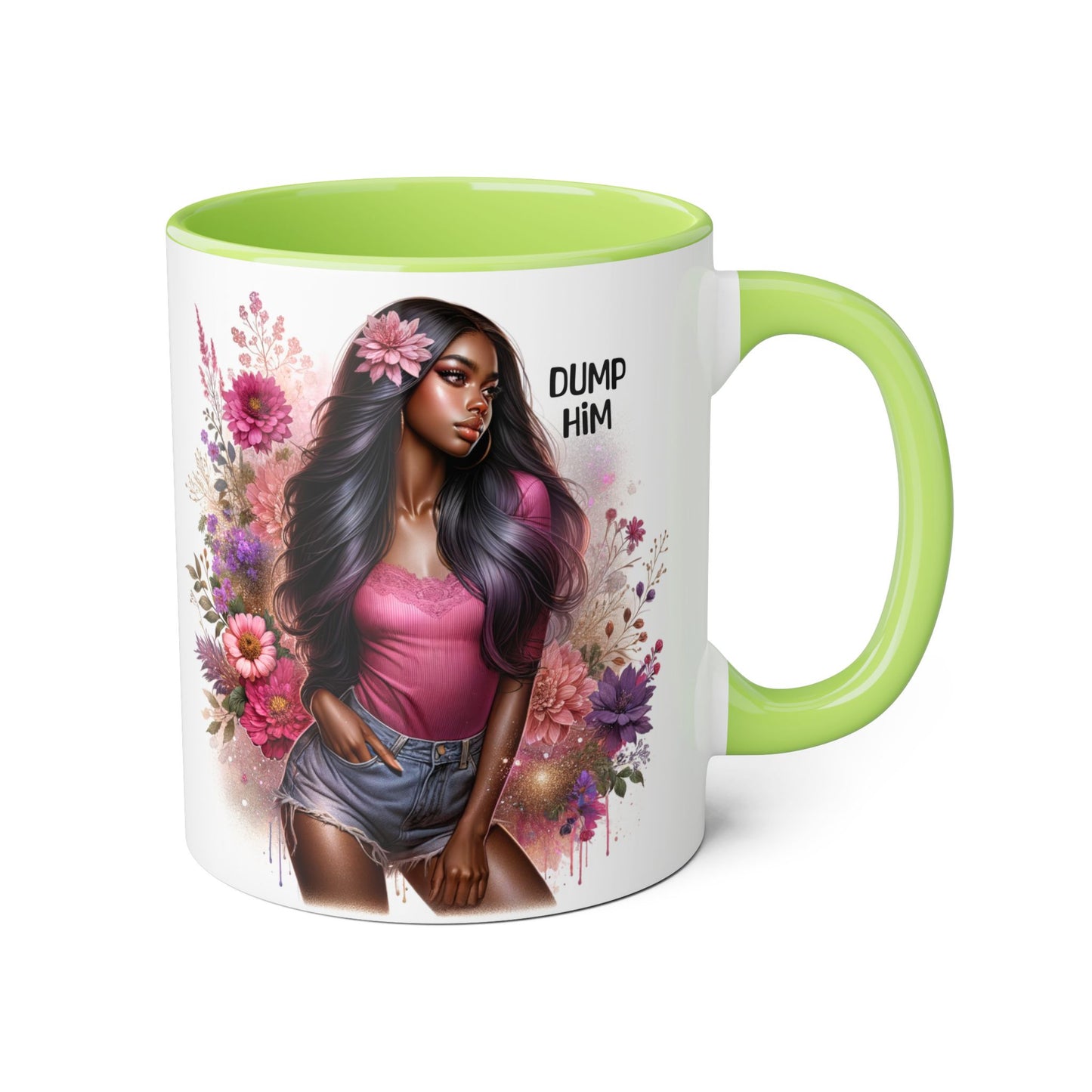 Dump Him Accent Mug