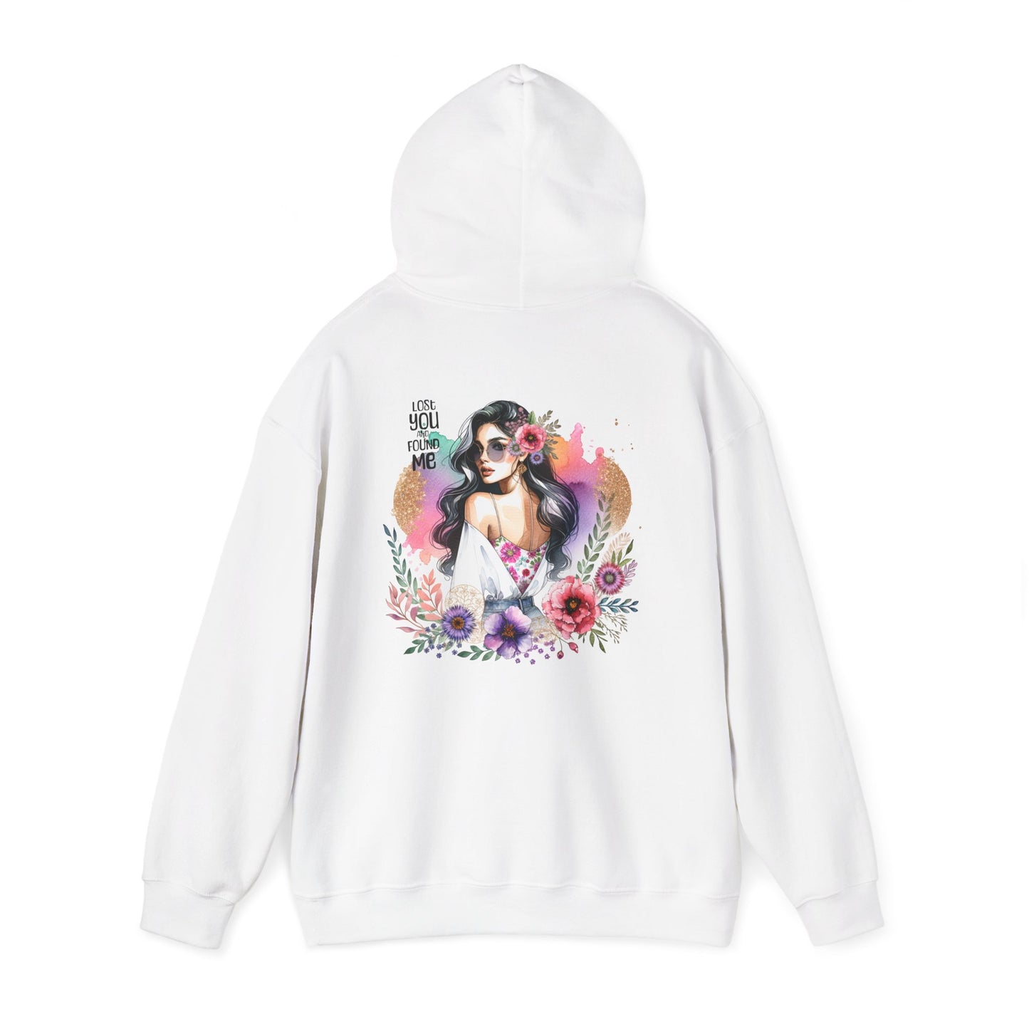 Breakup Hoodie - Unisex Hooded Sweatshirt Lost You and Found Me Design