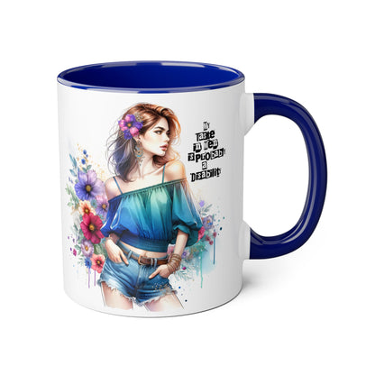 Funny Accent Mug - My Taste in Men is Probably a Disability Humor 11oz Cup