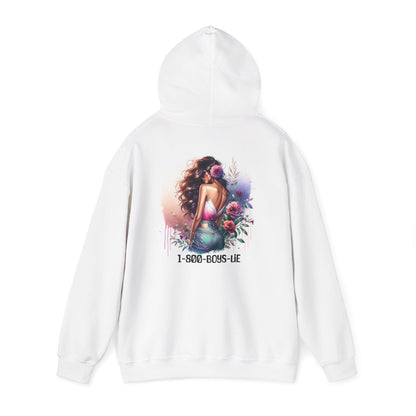 1-800-Boys-Lie Mermaid Graphic Hoodie, Cozy Unisex Sweatshirt for Beach Lovers, Perfect Gift for Birthdays or Celebrations