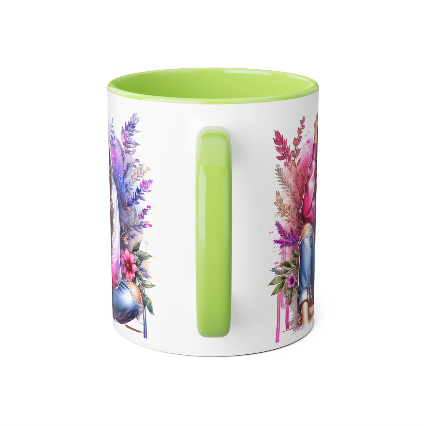 I Can Buy Myself Flowers Chic Floral Accent Mug, Unique Coffee Cup for Women, Gift for Her, Artful Tea Cup, Birthday Mug, Cozy Coffee Drinkware