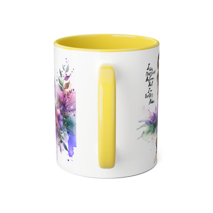 I Was Married Before But I'm Better Now Humoristic Empowered Woman Mug, Inspirational Coffee Cup, Motivational Gift for Her, Affirmation Mug, Unique Artwork Mug