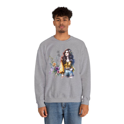 I Don't Make Mistakes, I Just Date Them Floral Graphic Crewneck Sweatshirt, Cozy Casual Wear, Boho Sweatshirt, Gift for Her, Fall Fashion Must-Have