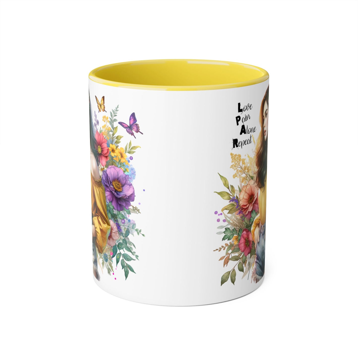 Whimsical Floral Accent Mug, Inspirational Gift for Friends, Nature Lovers, Home Décor, Coffee/Tea Mug, Unique Art