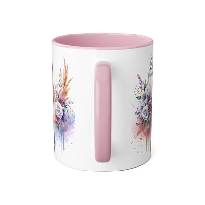 I Can Buy Myself Flowers Floral-Inspired Accent Mug, Boho Coffee Cup, Gift for Flower Lovers, Artful Drinkware for Special Occasions, Women's Inspirational Mug