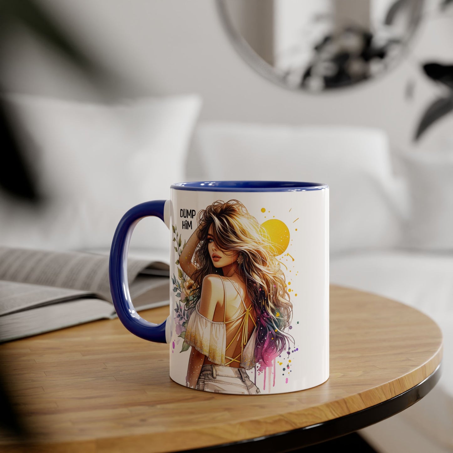 Empowerment Accent Mugs, 11oz - Inspirational Coffee Cup for Strong Women, Self-Love Gift, Motivational Mug