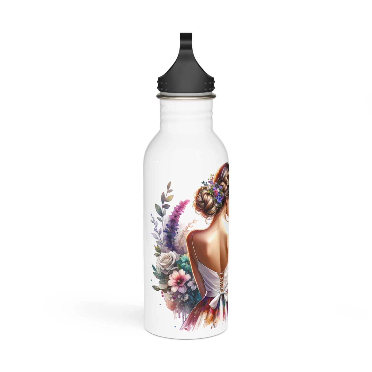 I Don't Make Mistakes, I Date Them Floral Bride Stainless Steel Water Bottle, Wedding Gift, Eco-Friendly Hydration, Bridal Party Favor, Floral Water Bottle