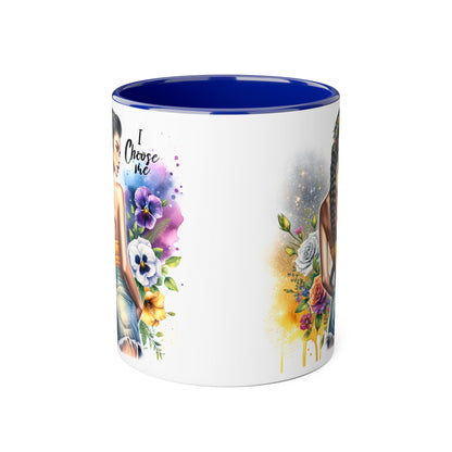 I Choose Me Empowering Accent Mugs, Coffee Cup for Self-Love, Inspirational Drinkware, Gifts for Her, Motivational Home Decor