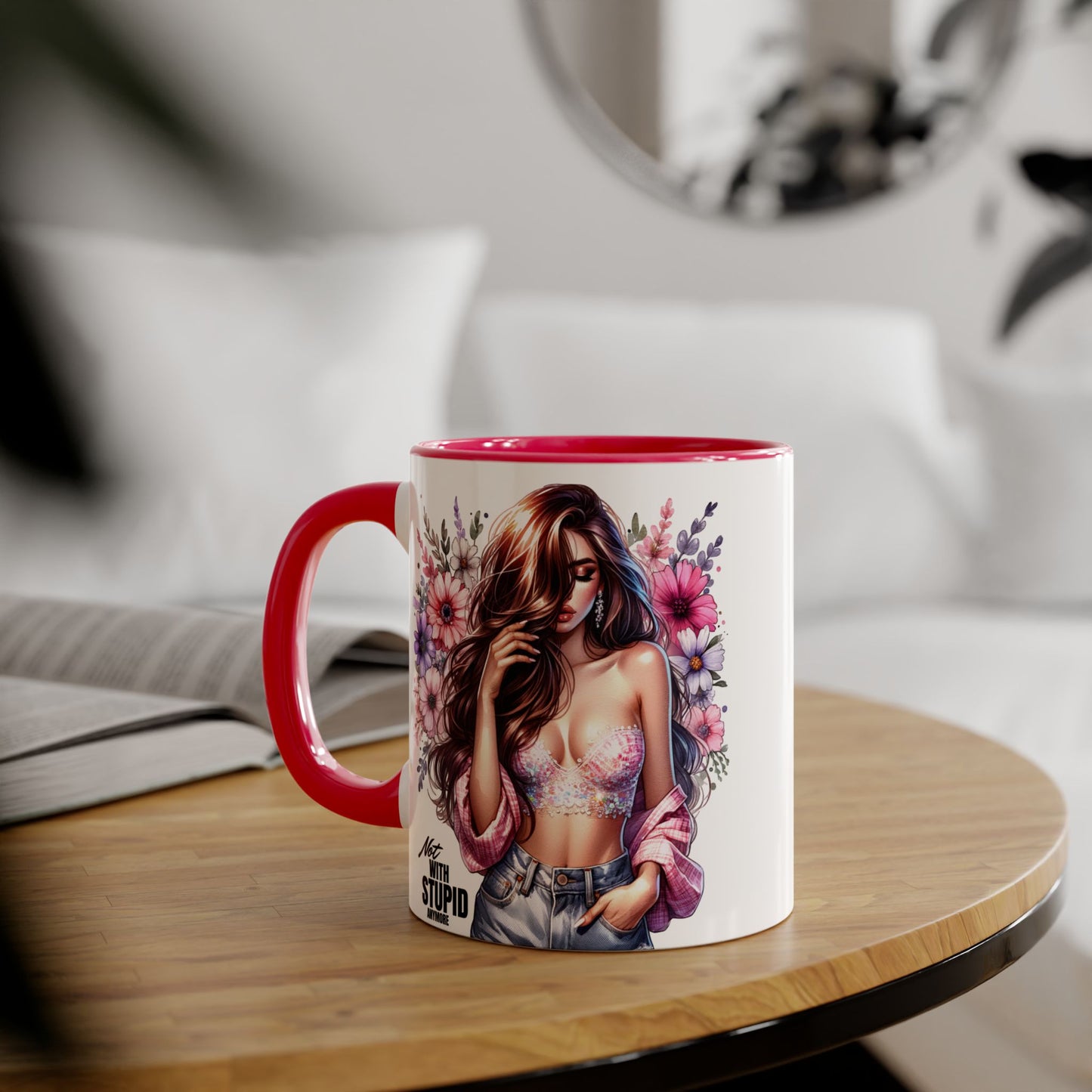 Mug - Not With Stupid Anymore Humoristic 11oz Accent Mug