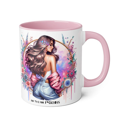 Funny Accent Mug - No Time For F*boys 11oz