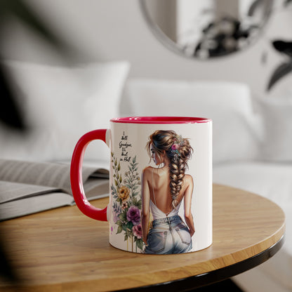 I Hold Grudges, I'll Heal in Hell  Humoristic Floral Back-View Accent Mug, Inspirational Coffee Cup, Perfect Gift for Friends, Mother's Day, Home Decor, Tea Lovers