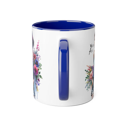 Yuck Fou Floral Art Accent Mug | Stylish Gift for Coffee Lovers, Housewarming, Birthdays, Creative Decor