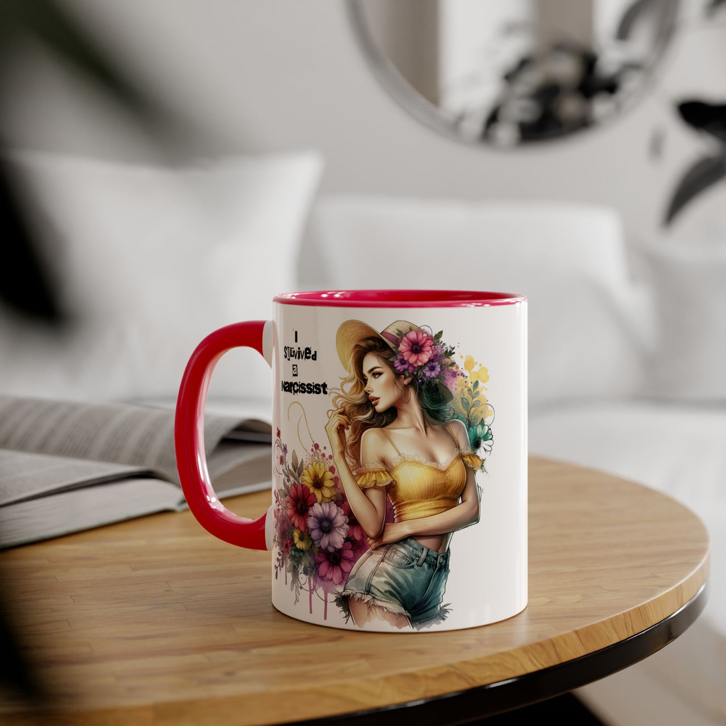 I Survived a Narcissist Floral Accent Mug, Coffee Cup Gift, Self-Care, Empowerment, Inspirational Tea Mug, Narcissist Survivor, Floral [...]