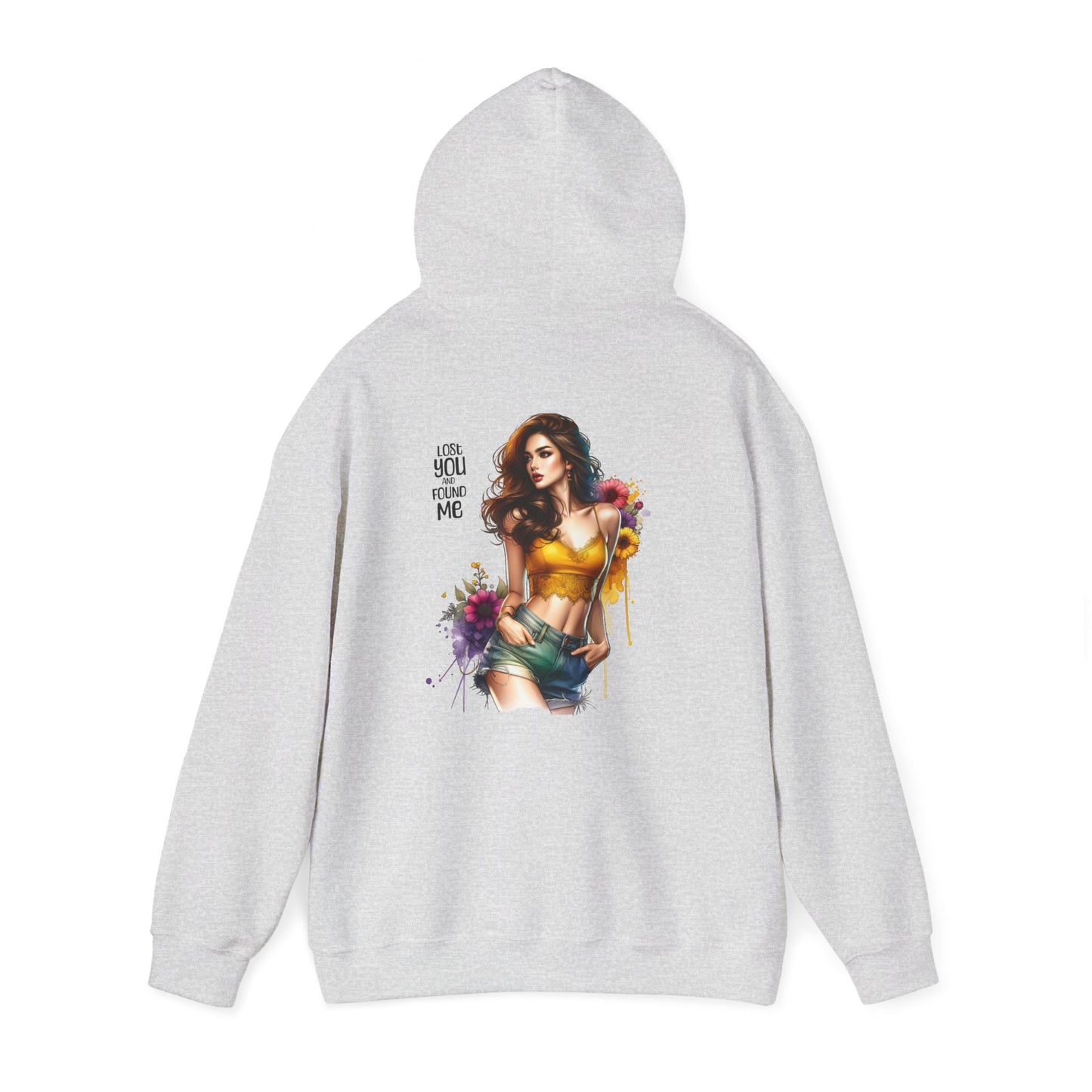 Breakup Hoodie - Unisex Hooded Sweatshirt Lost You and Found Me Design