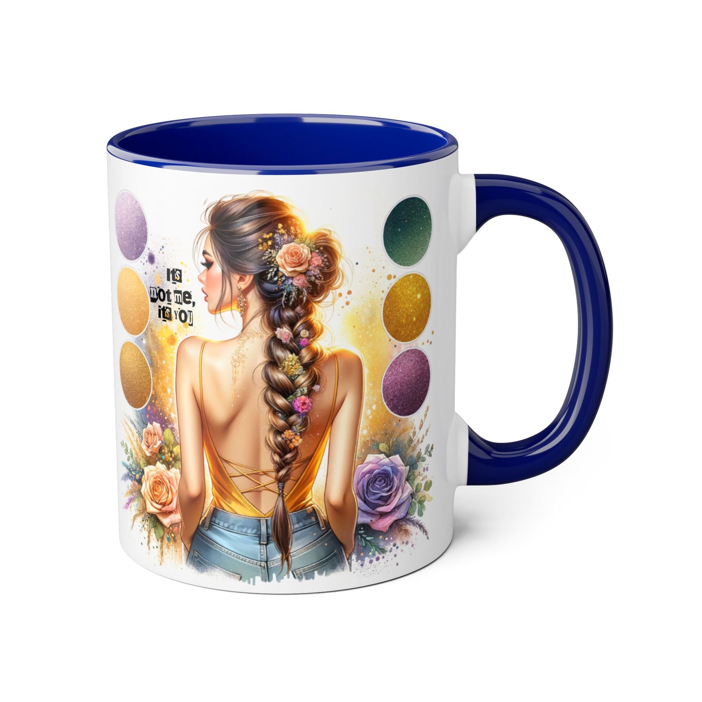 It's Not Me, It's You Humoristic Artistic Accent Mug for Creative Souls, Perfect Gift for Artists, Birthdays, Coffee Lovers, Home Decor