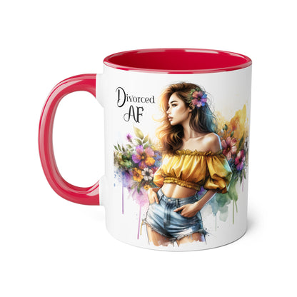 Empowering Divorced AF Accent Mug | Inspirational Coffee Cup for Fostering Positivity, Self-Care, Gifts for Newly Divorced, [...]